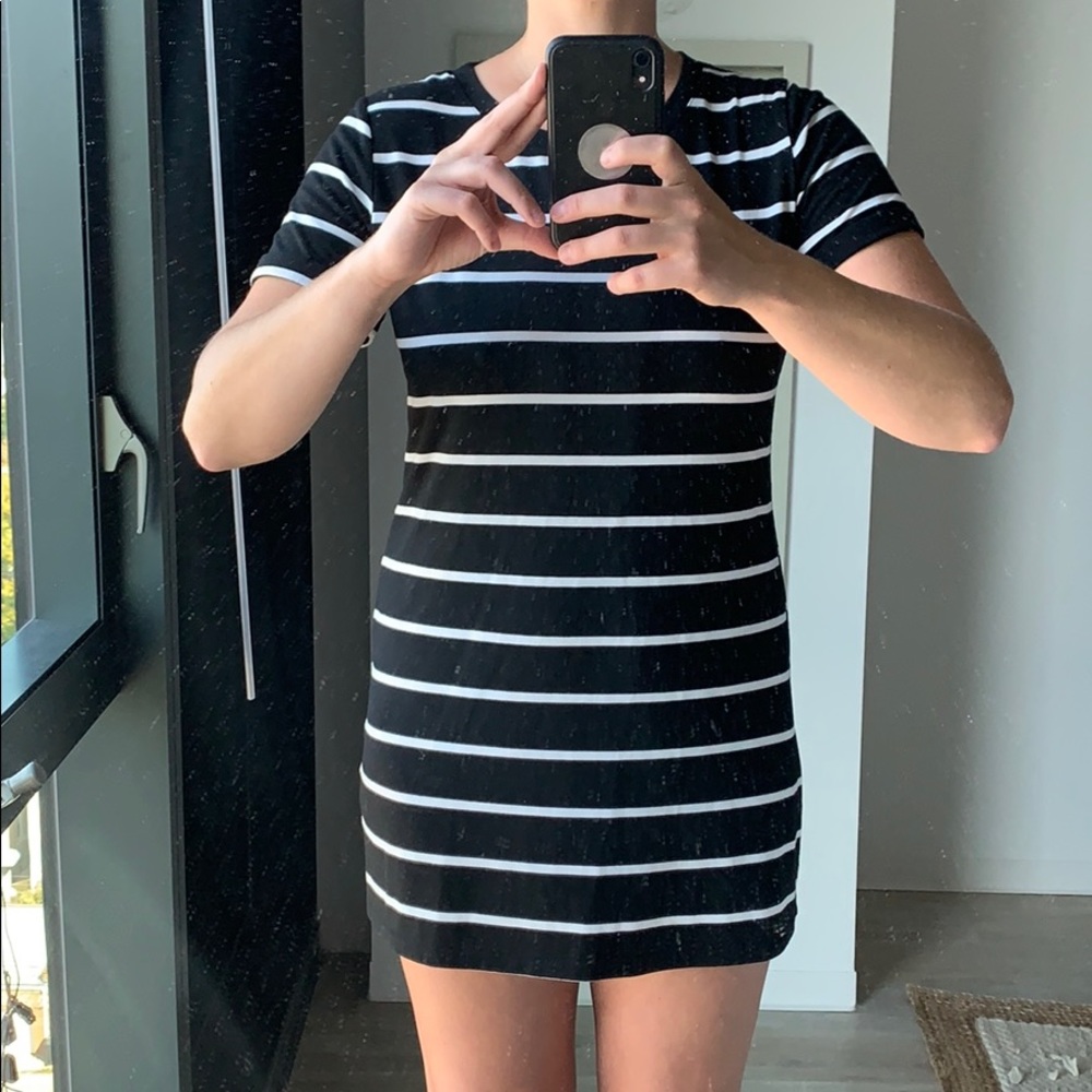 LA Hearts black and white T-shirt Dress